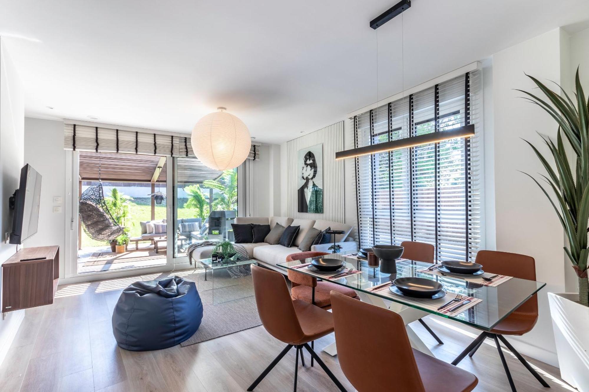 Akomodat En Precioso Y Moderno Con Jardin Y Parking Getxo Exterior photo